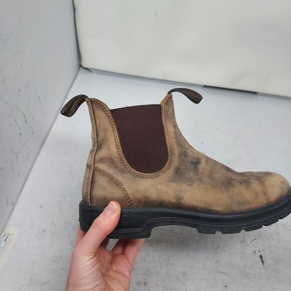 Blundstone WOMENS Chelsea Rustic Brown Boot - Picture 2 of 9
